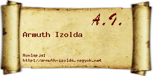 Armuth Izolda névjegykártya